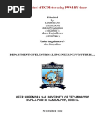 Speed Control of DC Motor Using PWM 555 Timer