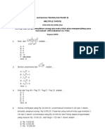 Soal Matematika Teknologi Paket B