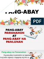 PANG-ABAY (Pamanahon at Panlunan)