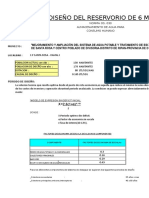 Diseño Reserv Santa Rosa - Ramal I