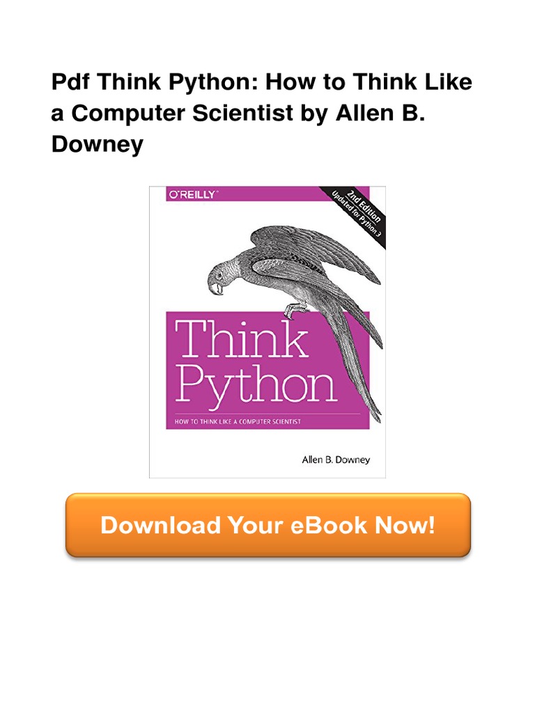 PDF Think Python How To Think Like A Com PDF PDF
