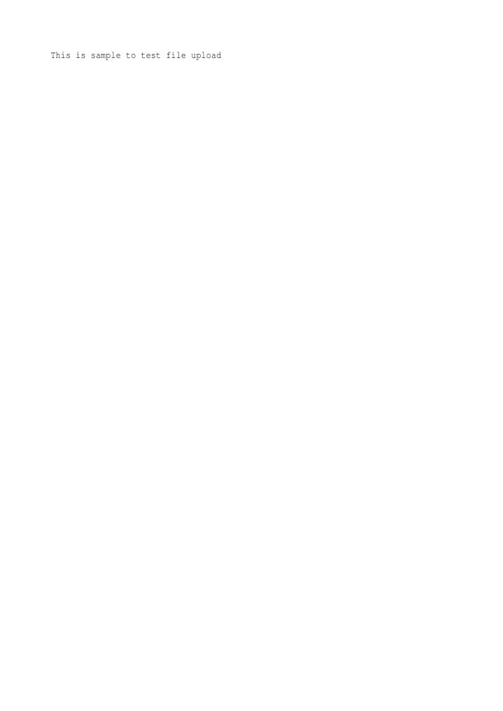 Sample File Upload | PDF
