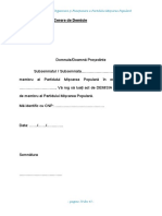 Cerere de Demisie PMP PDF