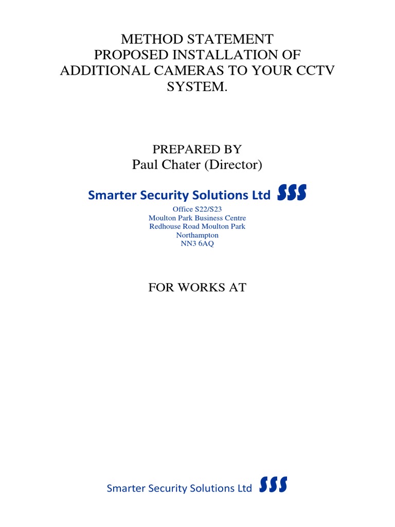 Sample Method Statement PDF | PDF | Personal Protective Equipment | Safety
