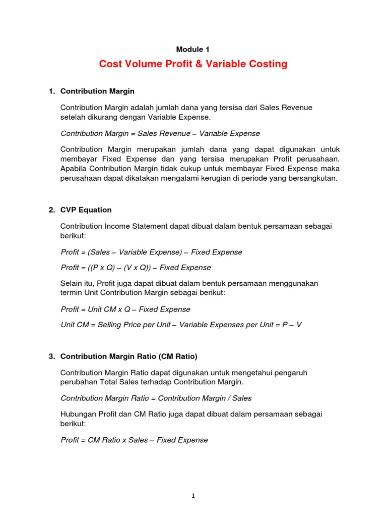 Modul Managerial Accounting 2018-2019 Revised 1-3 | PDF | Bisnis