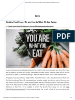 Healthy Food Essay_ We are Exactly What We Are Eating _ findwritingservice.com