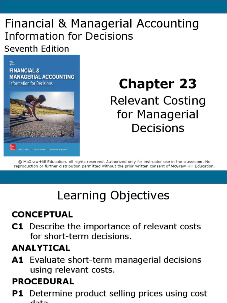 ACCT 102 CH 23 PP Wild 7e CH23 Accessible | PDF | Cost | Prices