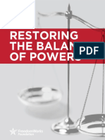 Restoring the Balance of Powers