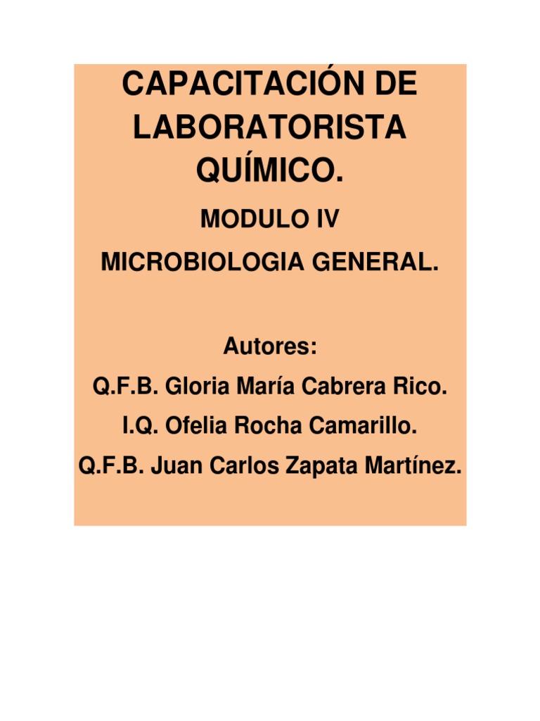 Capacitación en Microbiología General | PDF | Microbiología ...