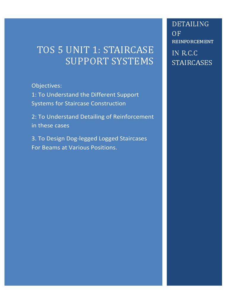 RCC Folded Plate Staircase Design | PDF | Stairs | Beam (Structure)