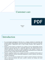 Customer Care Presentation