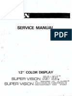 Taxan - Super Vision IV and 630 - 640 - Service Manual PDF