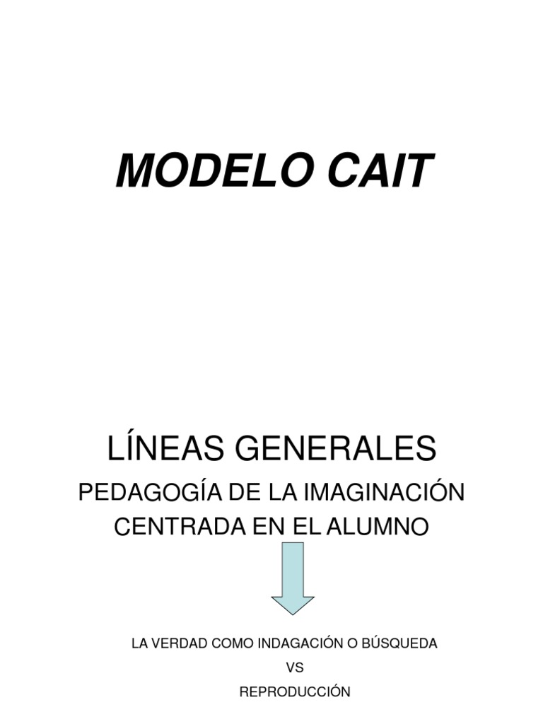Modelo Cait | PDF | Aprendizaje | Internet