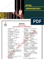Criminology Mcq's Drill