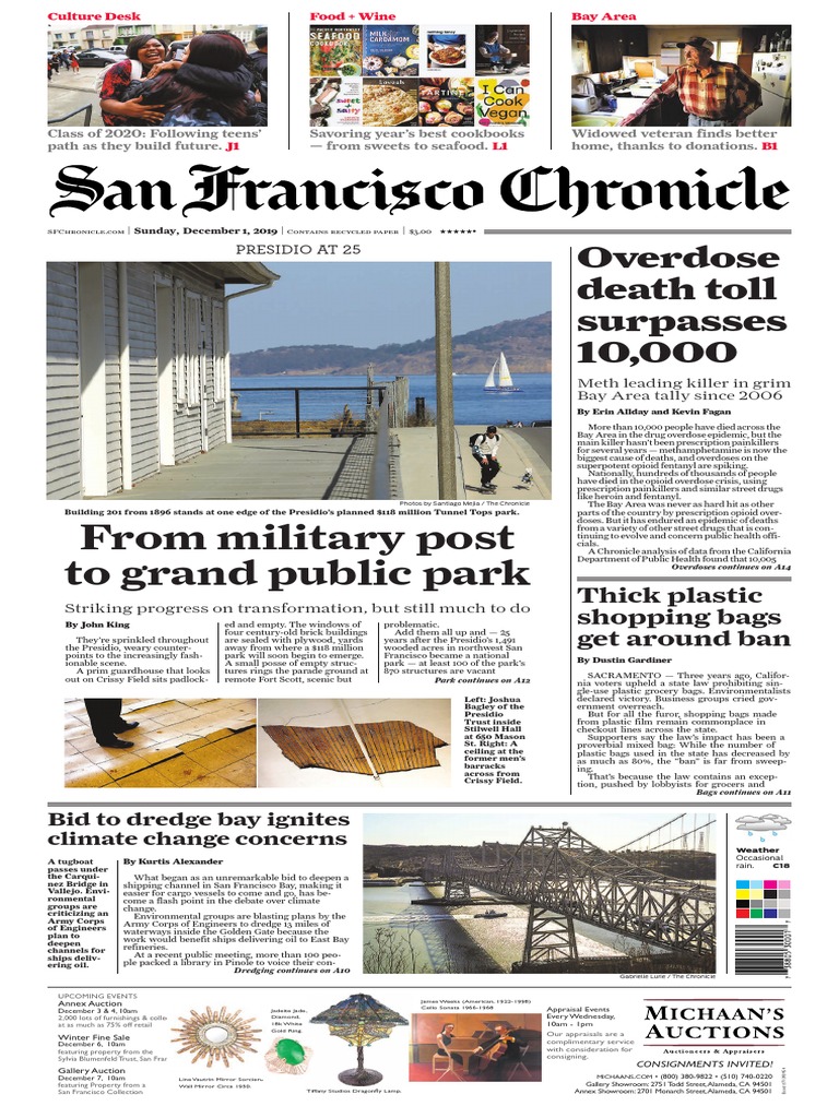 San Francisco Chronicle, December 1, 2019 | PDF | Powerball | Business