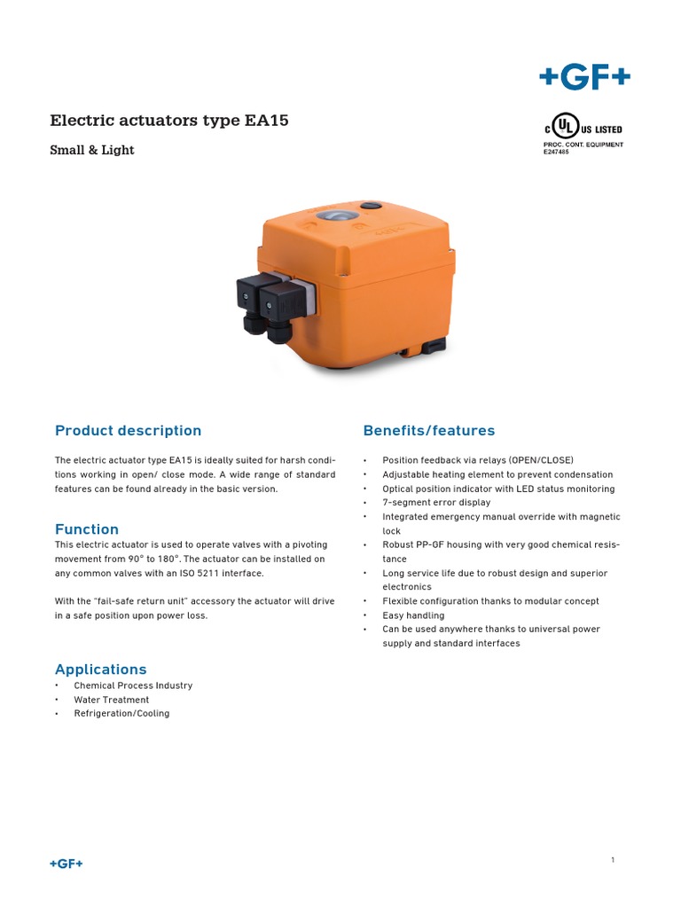 Type EA15 IOM PDF Power Supply Electric Power