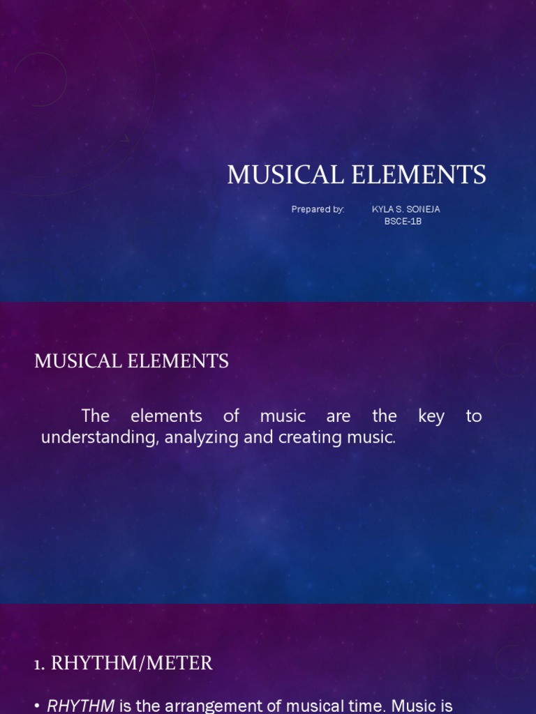 Musical Elements and Orchestral Instruments PDF Orchestras Double