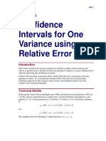 Confidence Intervals For One Variance Using Relative Error PDF