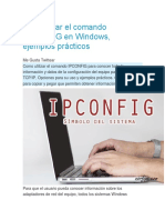 Como Usar El Comando IPCONFIG en Windows