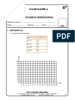 Examen Bimestral 4to - Matematica