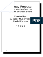 Biology Proposal: Created By: Al Jaber Muqorrobin Faldhi Firdaus 12 IPA 1