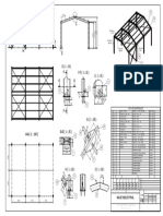 Diseño de estructura metálica con dimensiones y materiales