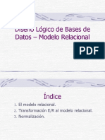 Diseño Lógico Bases de Datos Modelo Relacional