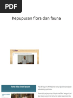 Kepupusan Flora Dan Fauna