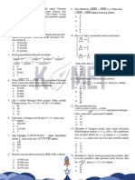 Soal Ujian UNIPA Penyisihan-Smp