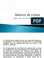 Balance de Lineas