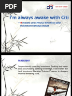 Cover Letter Citi