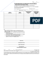 Subcontractor Payment Form