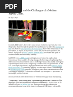 MC DonaldS CASE STUDY FOR SCOR MODEL PDF