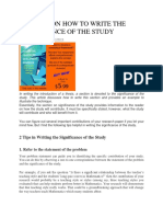 TWO TIPS ON HOW TO WRITE THE SIGNIFICANCE OF THE STUDY.docx