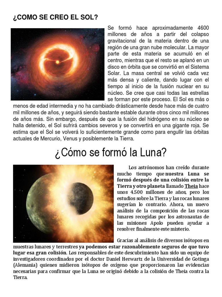 Como Se Creo El Sol | PDF | Dom | Luna