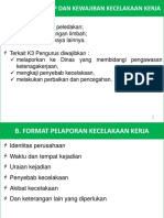 Analisis Dan Pelaporan Kecelakaan Kerja