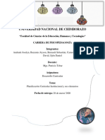 Informe Planificación Curricular Institucional