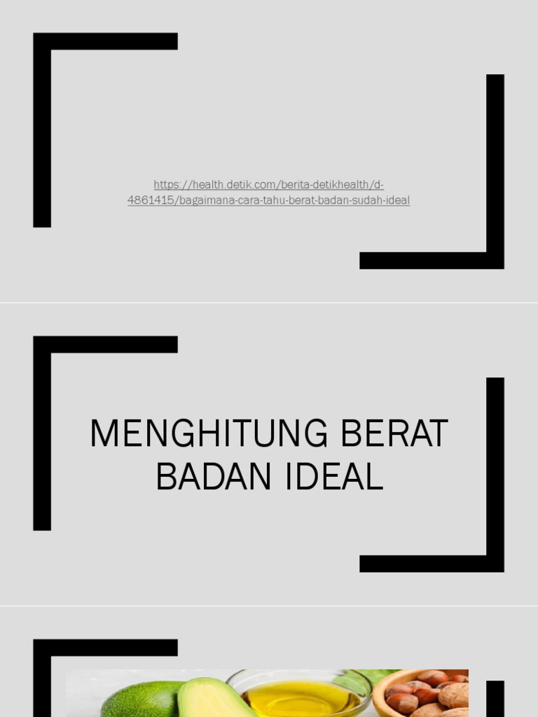 Menghitung Berat Badan Ideal | PDF | Kesehatan Holistik