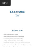 Course Outline - Econometrics