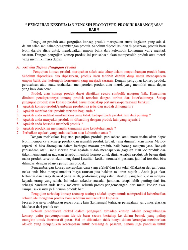 Pengujian Prototipe Produk Sebelum Pasar | PDF | Karier & Perkembangan ...