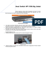 Cara Setting Awal Switch HP V190