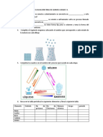 Evaluaciones de Biologia y Quimica Secundaria