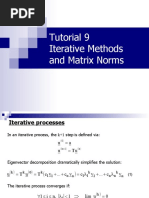 Tutorial 9 Iterative Methods and Matrix Norms