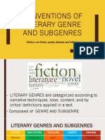 Conventions of Traditional Genre