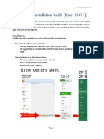 Installing An Excel Add-In - Security Update PDF