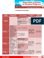 Cronograma Supervision