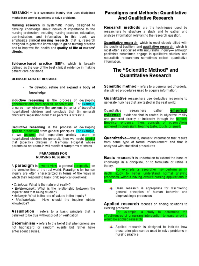 Research Summary | PDF | Hypothesis | Quantitative Research