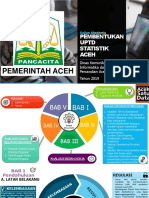 Pembengtukan UPTD Statistik Aceh