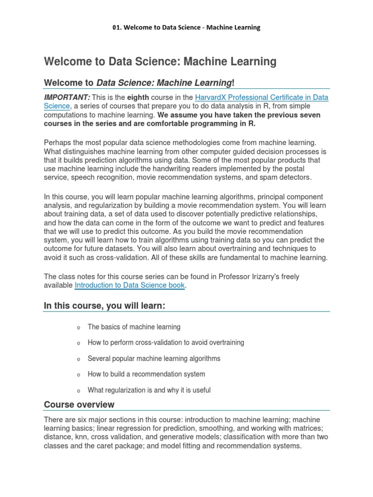 An Introduction to Machine Learning: Learning Popular Machine Learning ...