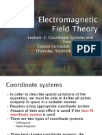 Coordinate Systems and Transformation